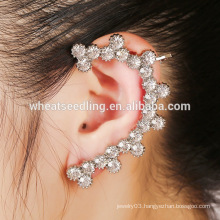 most popular design mixed style vintage hoop rhinestone earrings